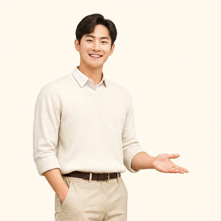 신용불량자 K8 장기렌트 상담 신청을 안내하는 담당자